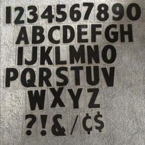 Reclaimed marquee board letters,numbers &symbols
